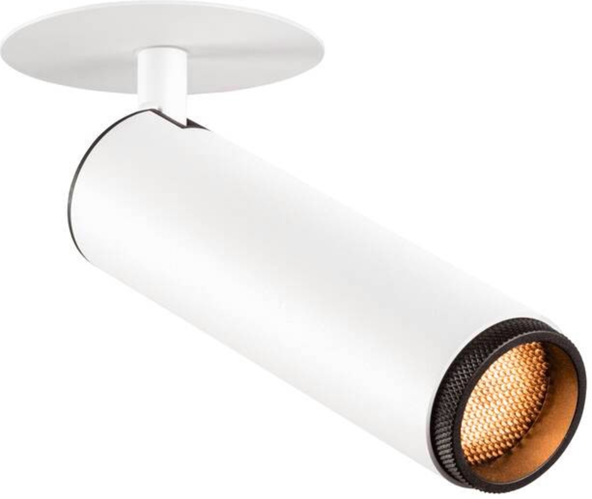 SLV GRIP! M, Deckeneinbauleuchte, PHASE, 2700 K, 42°, IP20, zylindrisch, weiß / schwarz - Downlights Bild 1