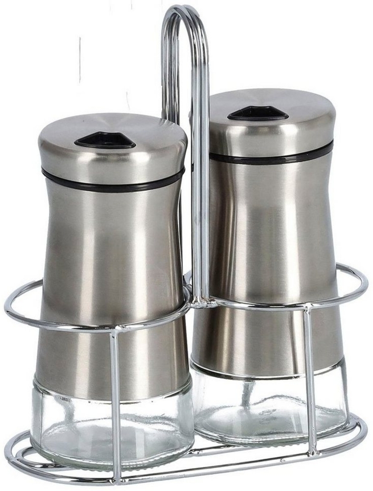 Zeller Present Salz- / Pfefferstreuer, (Set, 3-tlg), aus hochwertigem Edelstahl Bild 1