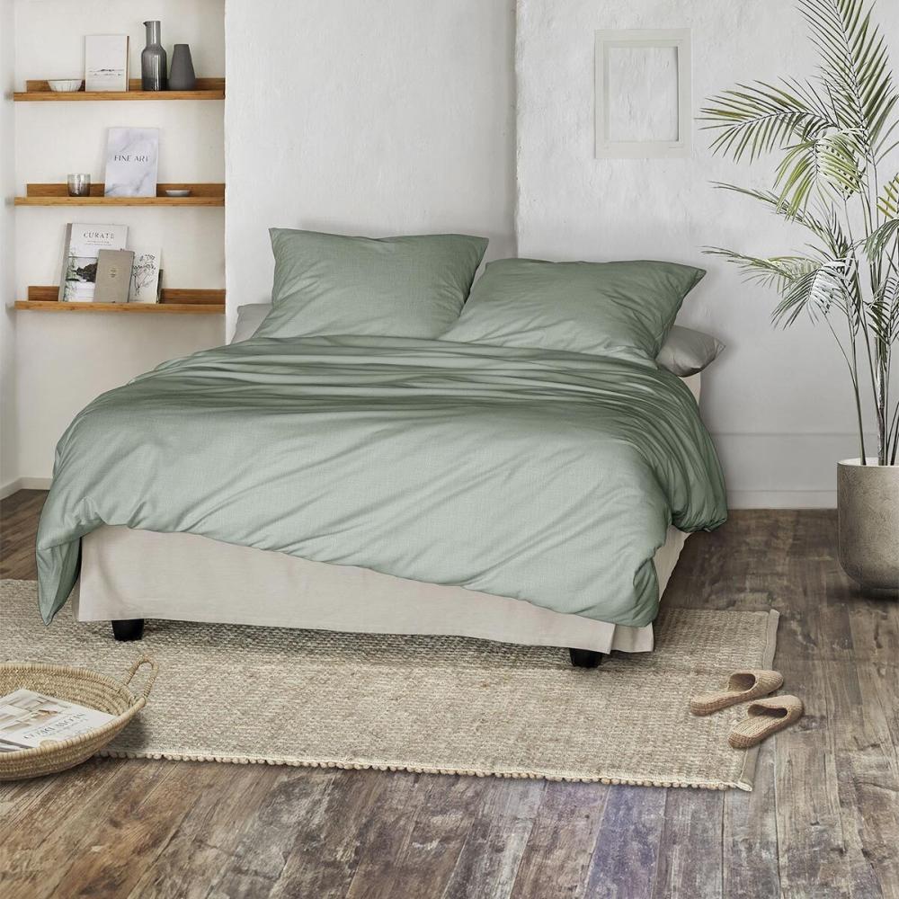 Irisette Tencel™ Lyocell Bettwäsche Lotus 8521|135x200 cm + 80x80 cm| salbeiIrisette Tencel™ Lyocell Bettwäsche Lotus 8521 Bild 1