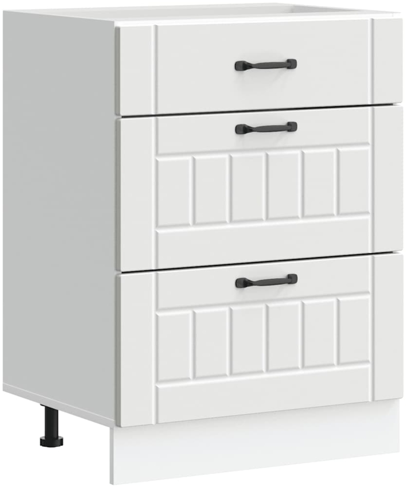 vidaXL Küchen-Unterschrank Lucca Weiß Holzwerkstoff 854269 Bild 1