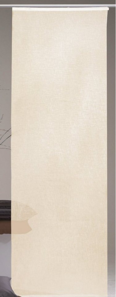 Arsvita Schiebegardine Desiré, Klettband (1 St), transparent, Flächenvorhang 60x245 cm (B x H), inkl. Beschwerungsstange Bild 1