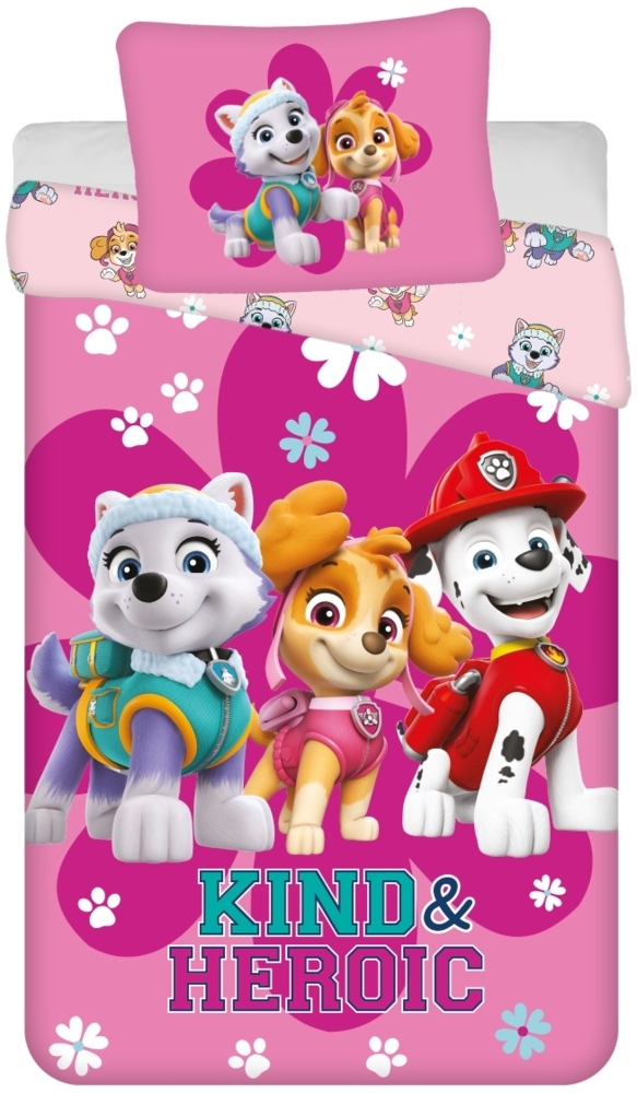 Paw Patrol Design Kuschelige Bettwäsche Baumwolle, 140x200 cm & 60x80 cm Bild 1