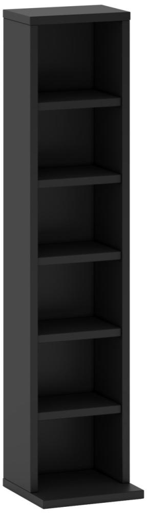 CD-Regal 904 Standregal 21x20x91cm schwarz Bild 1