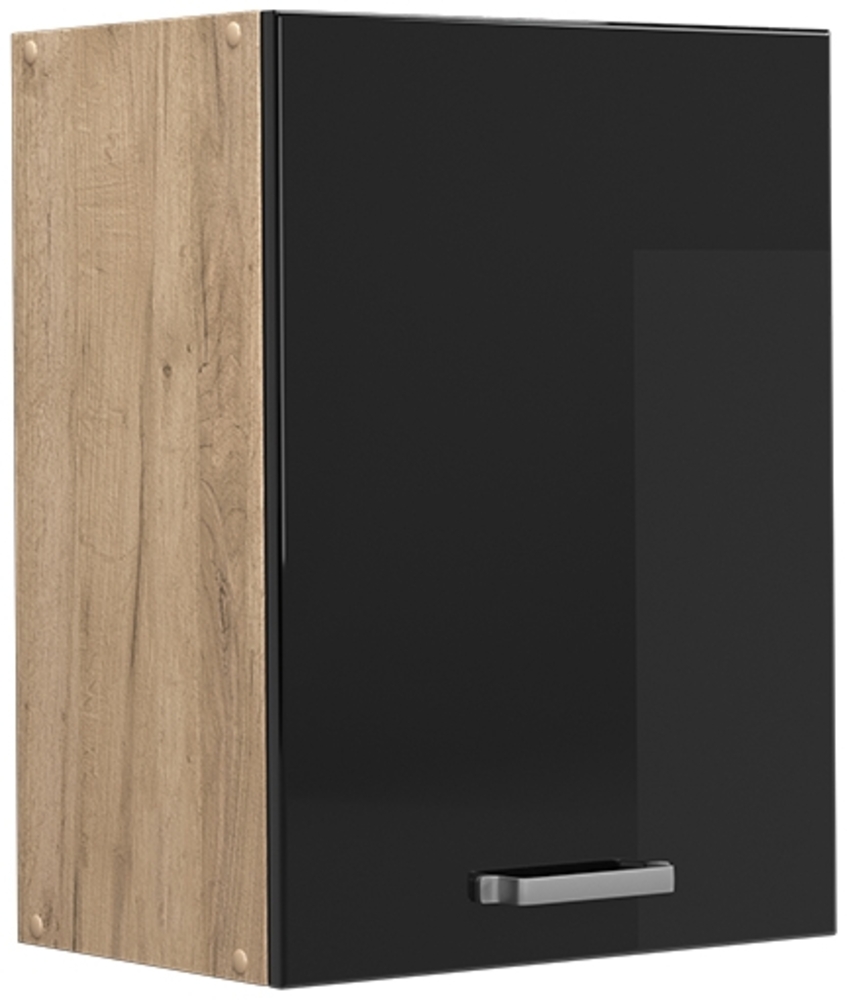 Hängeschrank R-Line Schwarz Hochglanz 45 cm Vicco Bild 1