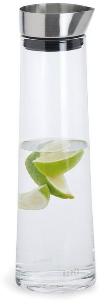 Blomus Wasserkaraffe Acqua, Karaffe, Glaskaraffe, Glas, Edelstahl Deckel, 1 Liter, 63436 Bild 1