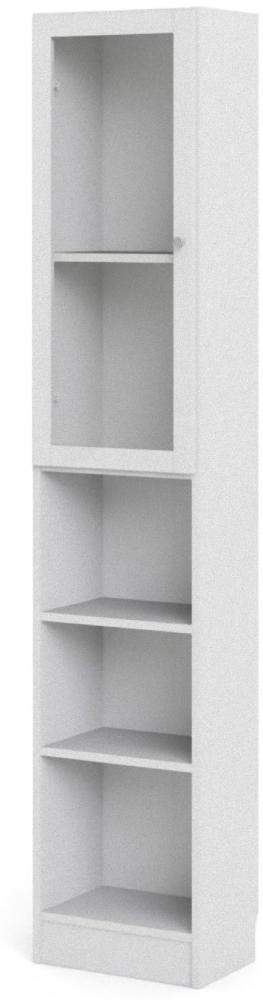 Base Regal Glastür weiss Standregal Wandregal Vitrine Bücherregal Schrank Möbel Bild 1
