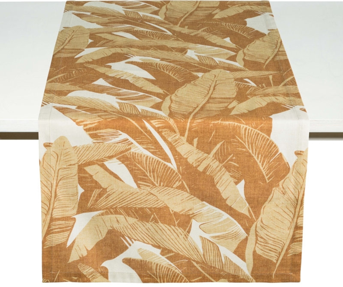 Pichler Tischläufer 50x150 cm Havanna messing 100% CO Bild 1