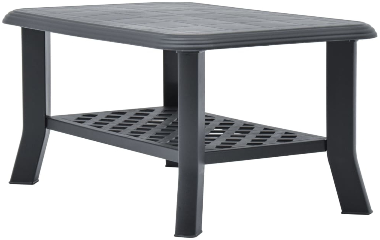 vidaXL Couchtisch Anthrazit 90x60x46 cm Kunststoff 48795 Bild 1