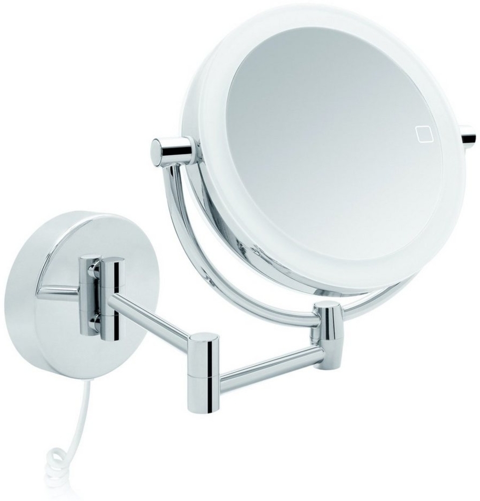 Libaro Kosmetikspiegel mit Beleuchtung MODENA LED Schminkspiegel 3-fach & 7-fach Vergrößerung, LED Wandmontage, Vergrößerungsspiegel 2-seitig, 360° drehbar, dimmbar Bild 1