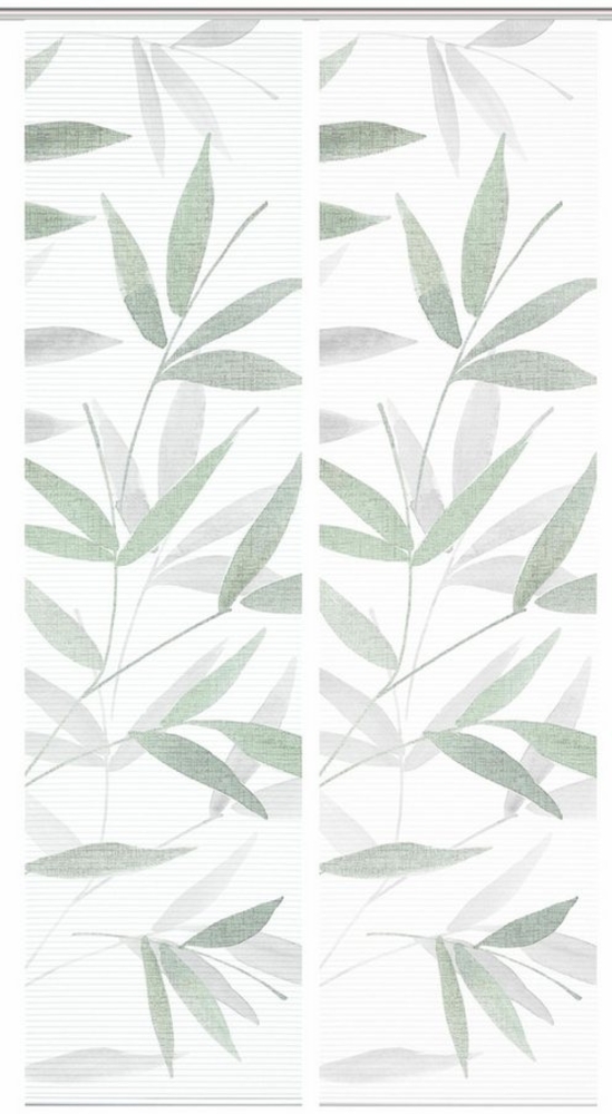 HOME in green Schiebegardine HOME in green RANDOW Schiebegardine recyceltes Polyester, 245x60 cm, (2 St), Polyester (recycelt) Polyester Bild 1