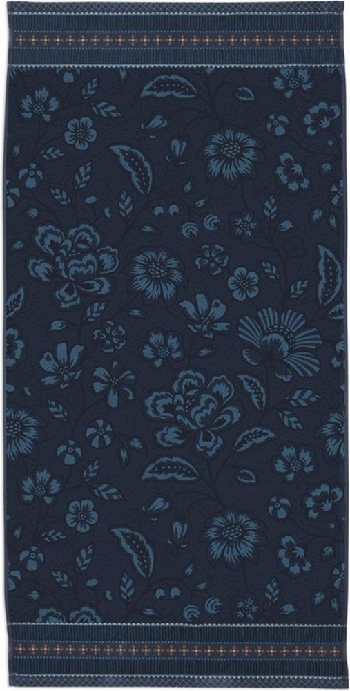 PiP Studio Badaccessoire-Set Jasmin Jaquard Duschtuch dark blue 70x140cm (1 Stück) Bild 1