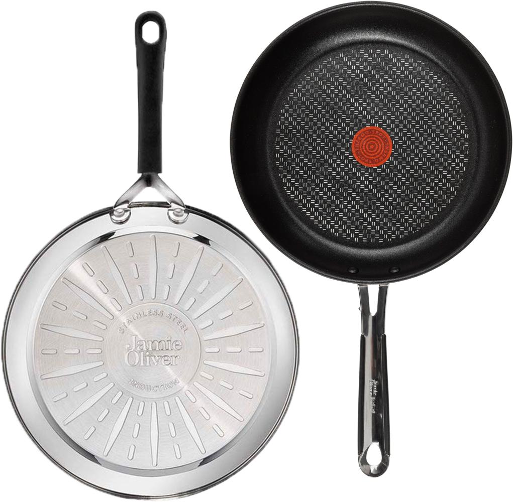 Tefal E89701 Jamie Oliver Pfanne 24 cm 3 tlg, Set 2 - Bratpfanne Induktionsgeeignet Antihaft Bild 1