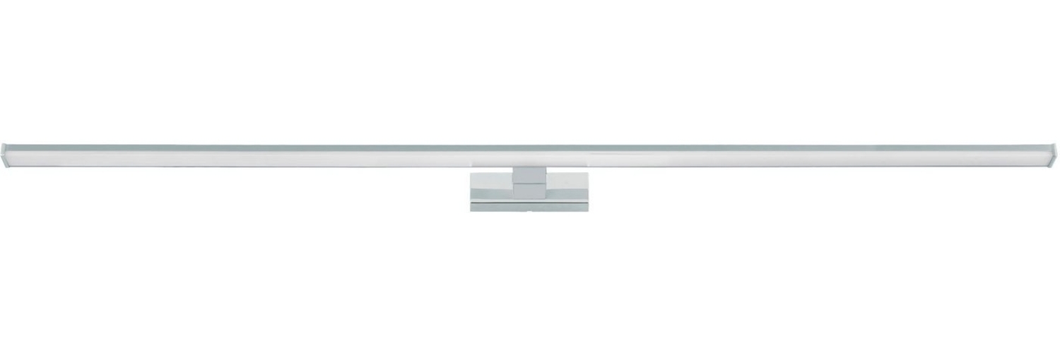 Eglo 99297 Spiegelleuchte Badezimmerleuchte PANDELLA 1 Stahl chrom silber, Kunststoff weiß L:120cm B:12cm H:4cm IP44 4000K Bild 1