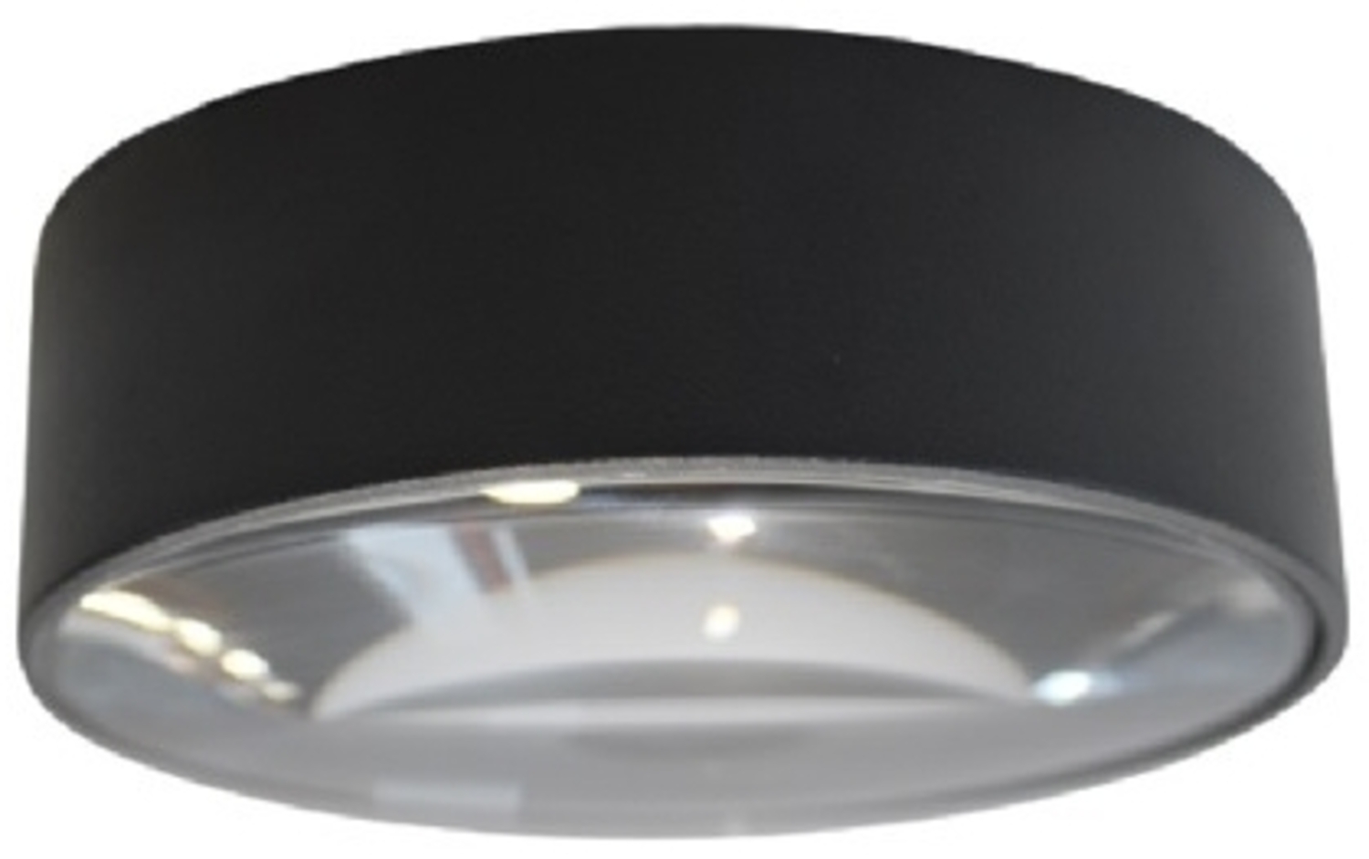 CMD 9038 6W 540lm 3000K Alu anthrazit m. Lupengl LED-Deckenleuchte. Bild 1