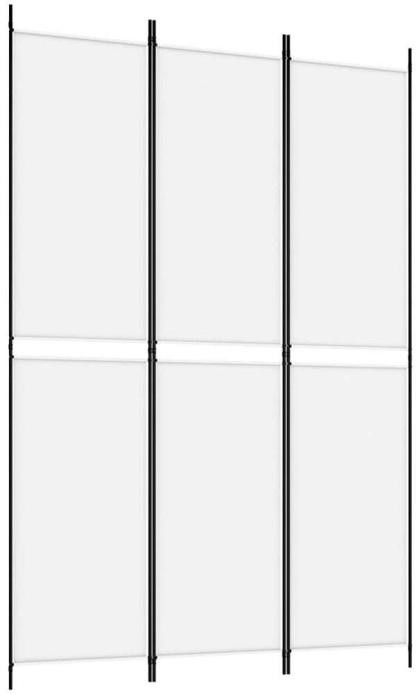 vidaXL 3-tlg. Paravent Weiß 150x220 cm Stoff 350242 Bild 1