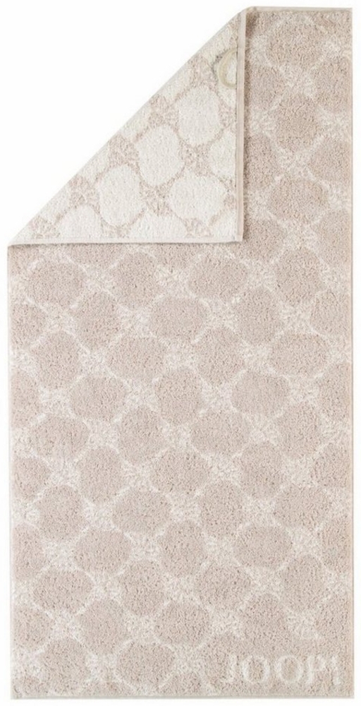 JOOP! Handtuch Waschhandschuh Classic Cornflower Sand 1611 30, Walkfrottier (1-St), Wendedesign, Logo, Flauschig Bild 1