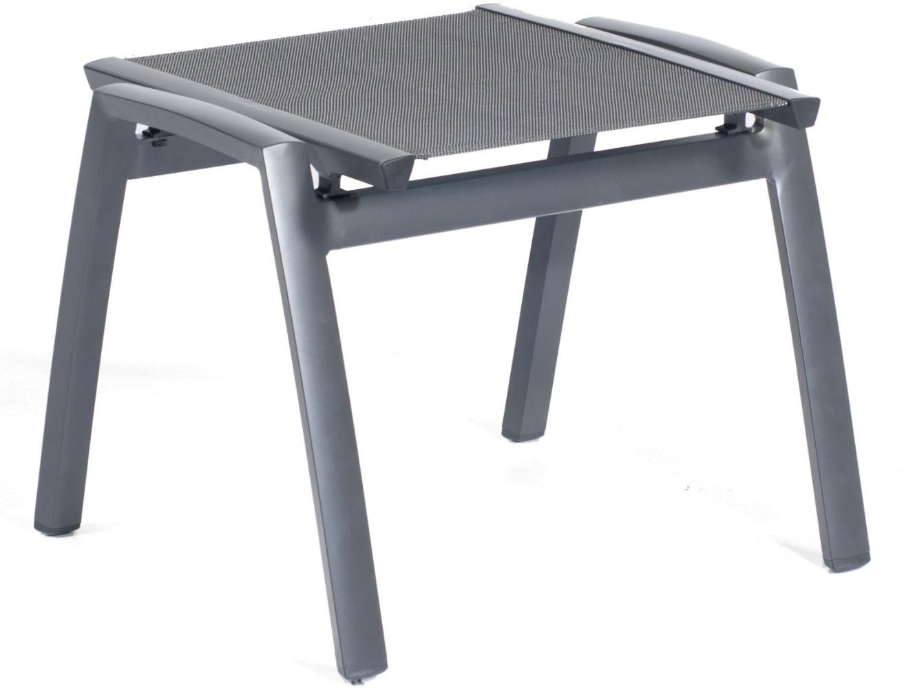 Sonnenpartner Fußhocker Star Aluminium mit Textilen anthrazit Sitzhocker Bild 1