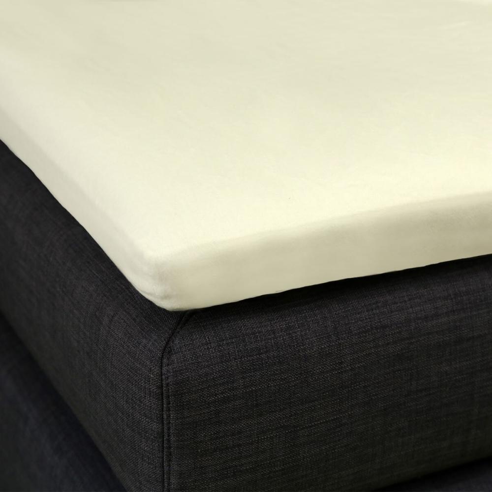 Formesse Split-Topper Spannbetttuch La Piccola Duo 1|140x210 - 220 cm| puder Bild 1