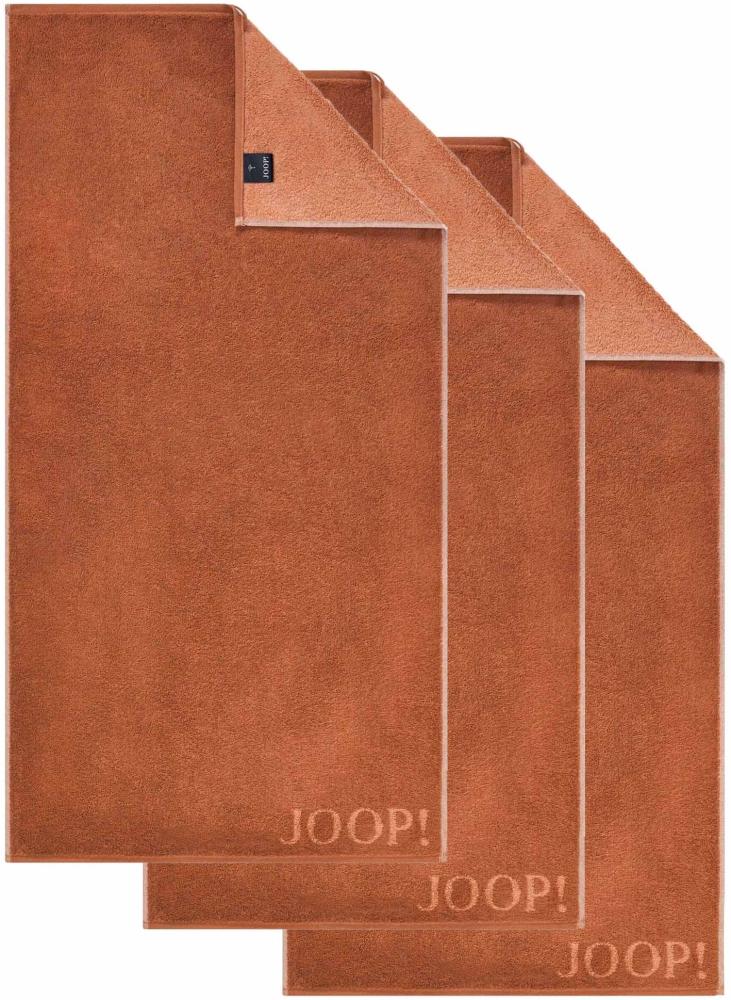 JOOP! Handtuch Classic / Infinity Kollektion, 3er Pack - Walkfrottier Kupfer 50x100cm Bild 1