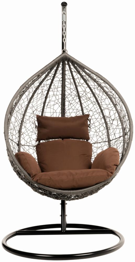 HOME DELUXE 'CIELO' Hängesessel, Polyrattan schwarz, 100x200 cm Bild 1