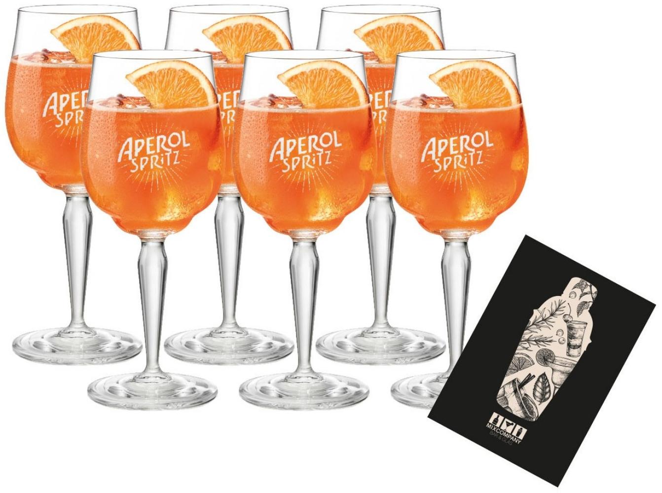 Aperol Spritz Glas 6er Set Gläser neu - 6x Weingläser / Ballonglas Bild 1