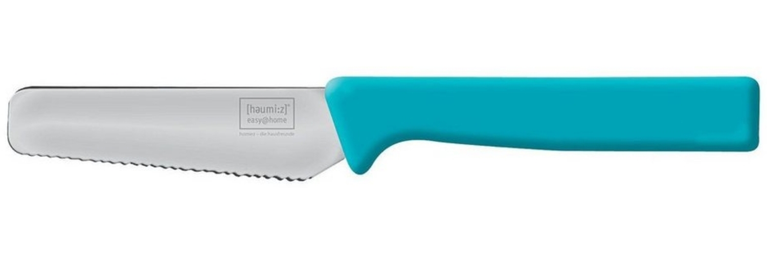 homiez Brotmesser KNIFE, Frühstücksmesser, Brötchenmesser mit Wellenschliff und Soft-Griff Bild 1