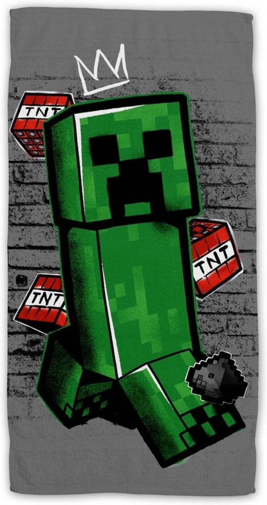 Minecraft Metro Art Creeper Duschtuch Badetuch Strandtuch 70x140 cm Bild 1