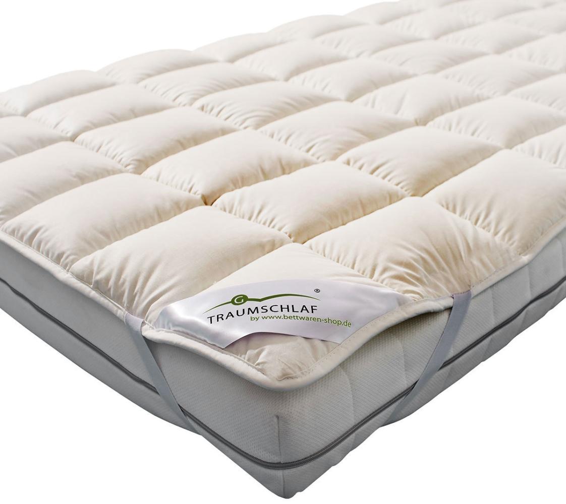 Traumschlaf Unterbett Matratzentopper Merino mit Zirbe|90x190 cm Bild 1