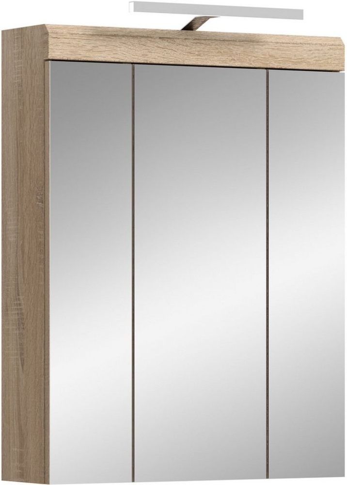 INOSIGN Spiegelschrank Siena, Breite 60cm, inkl. Beleuchtung, 3 Spiegeltüren, 9 Fächer (Set) in verschiedenen Farben erhältlich, Badmöbel, Spiegel, Badschrank, Bad Bild 1