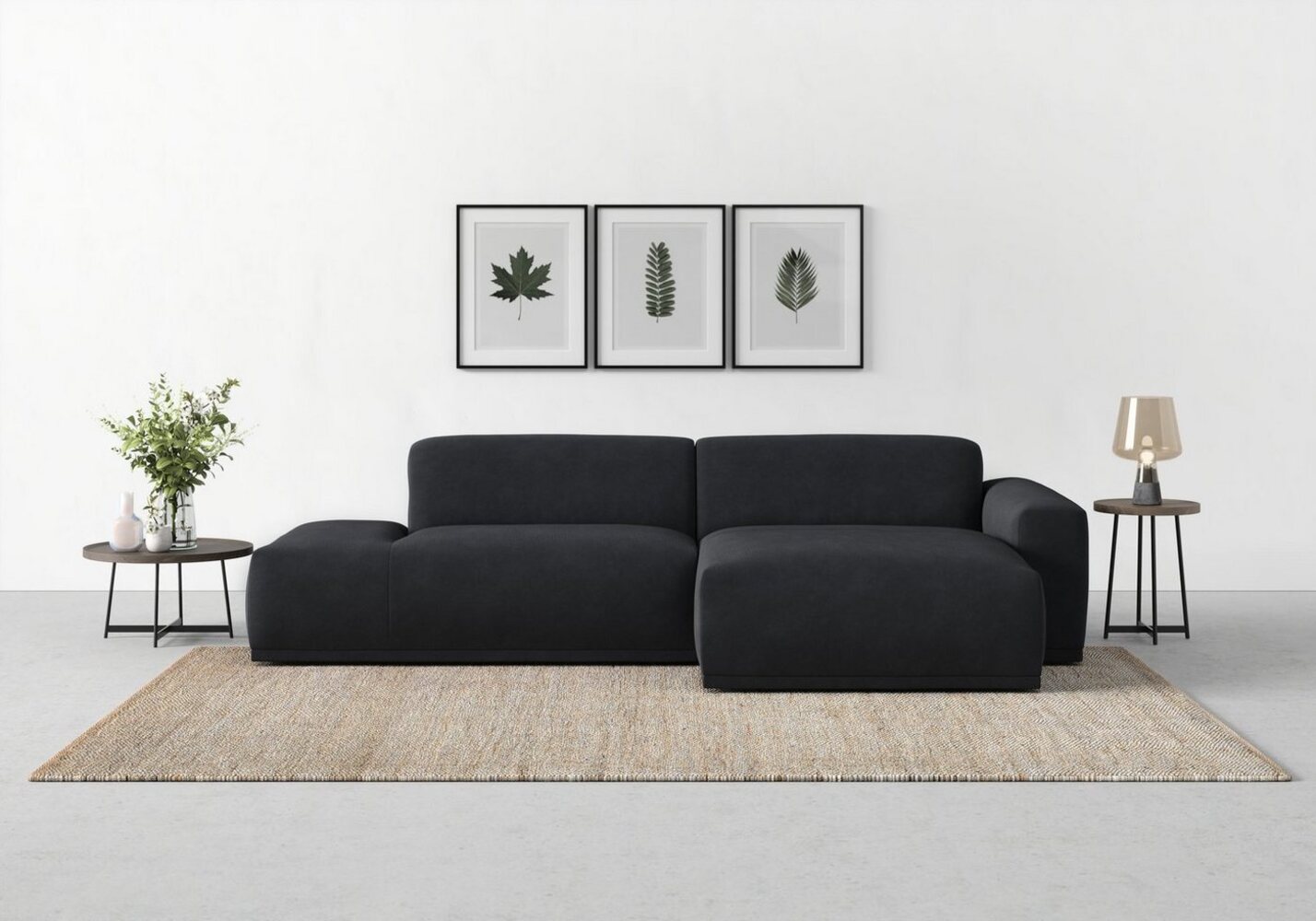 TRENDMANUFAKTUR Ecksofa Braga, mit hochwertigem Kaltschaum, L-Form, in Cord erhältlich, 2 Teile, modernes Sofa, Couch mit hohem Sitzkomfort, 275/72/160 cm (B/H/T) Bild 1