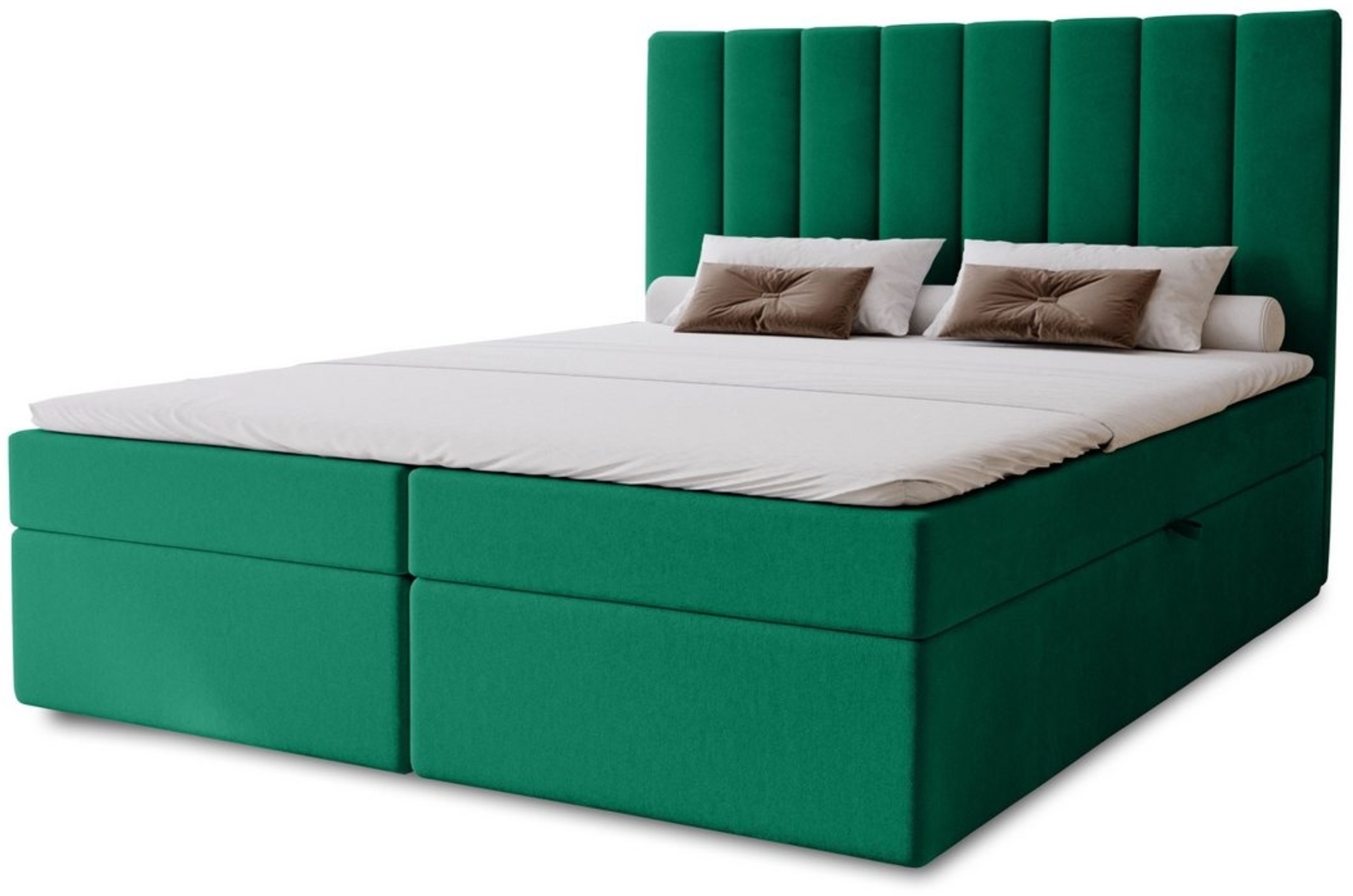 MARPUR Boxspringbett NERO BOX inkl. Topper (Boxspringbett mit Bettkasten und Kopfteil Matratze, Topper, Füße) Bild 1