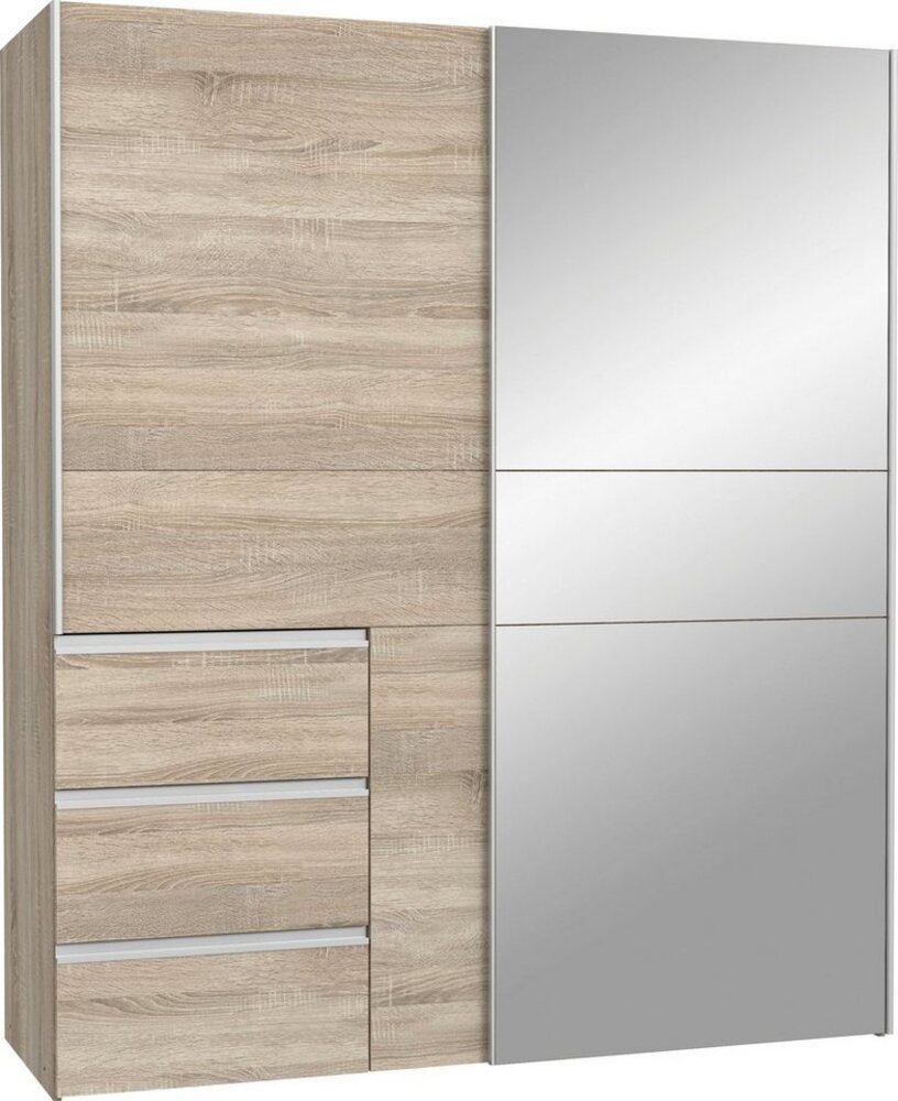 FORTE Winn 2 Kleiderschrank, Holzwerkstoff, Beige, 170,3 x 200,5 x 61,2 cm Bild 1