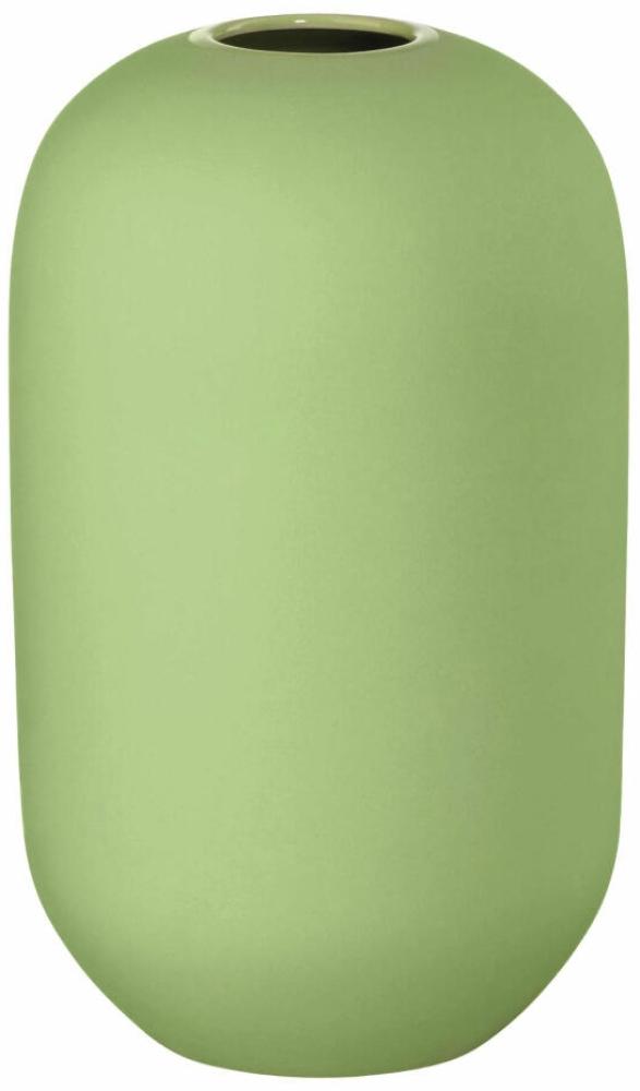 ASA Selection Smoothie Vase, Raumdekoration, Blumenvase, Feinsteinzeug, Apple Green, H 13 cm, 2551434 Bild 1