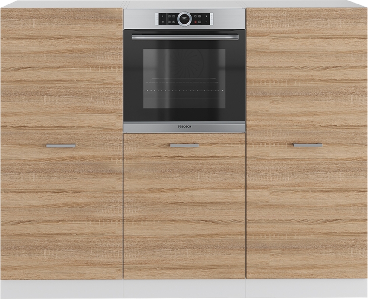 Küchenblock R-Line Sonoma/Weiß 180 cm ohne Arbeitsplatte Vicco Bild 1