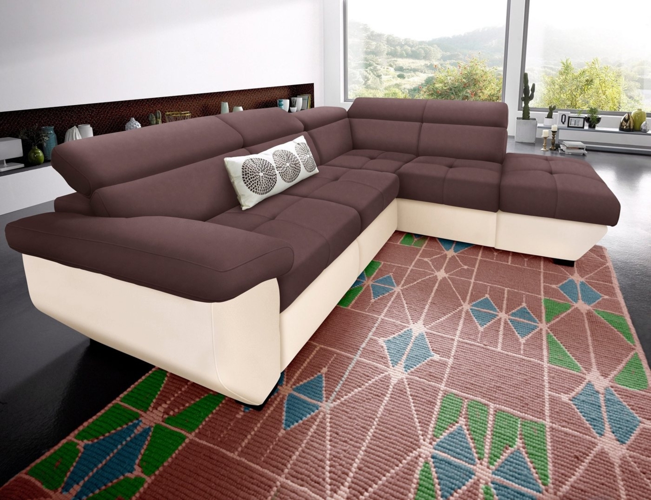 COTTA Ecksofa Speedway L-Form, mit Kopfteilverstellung, wahlweise mit Bettfunktion und Bettkasten Bild 1