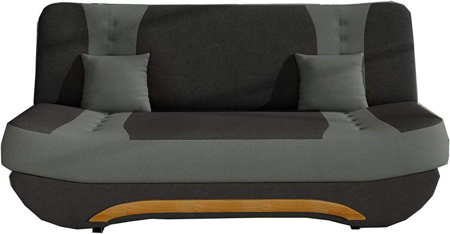 MOEBLO Schlafsofa Feba, Couch für Wohnzimmer Sofagarnitur Polstersofa Kippsofa Klappsofa Click-Clack, mit Schlaffunktion und Bettkasten Bild 1