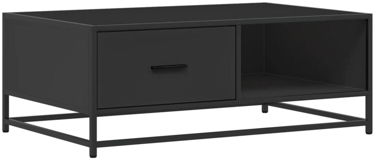 vidaXL Couchtisch Schwarz 90x57x35 cm Holzwerkstoff und Metall 848754 Bild 1