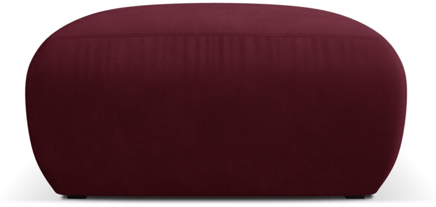 Micadoni Boucle Hocker Molino Medium Strukturierter Stoff Bordeaux Bild 1