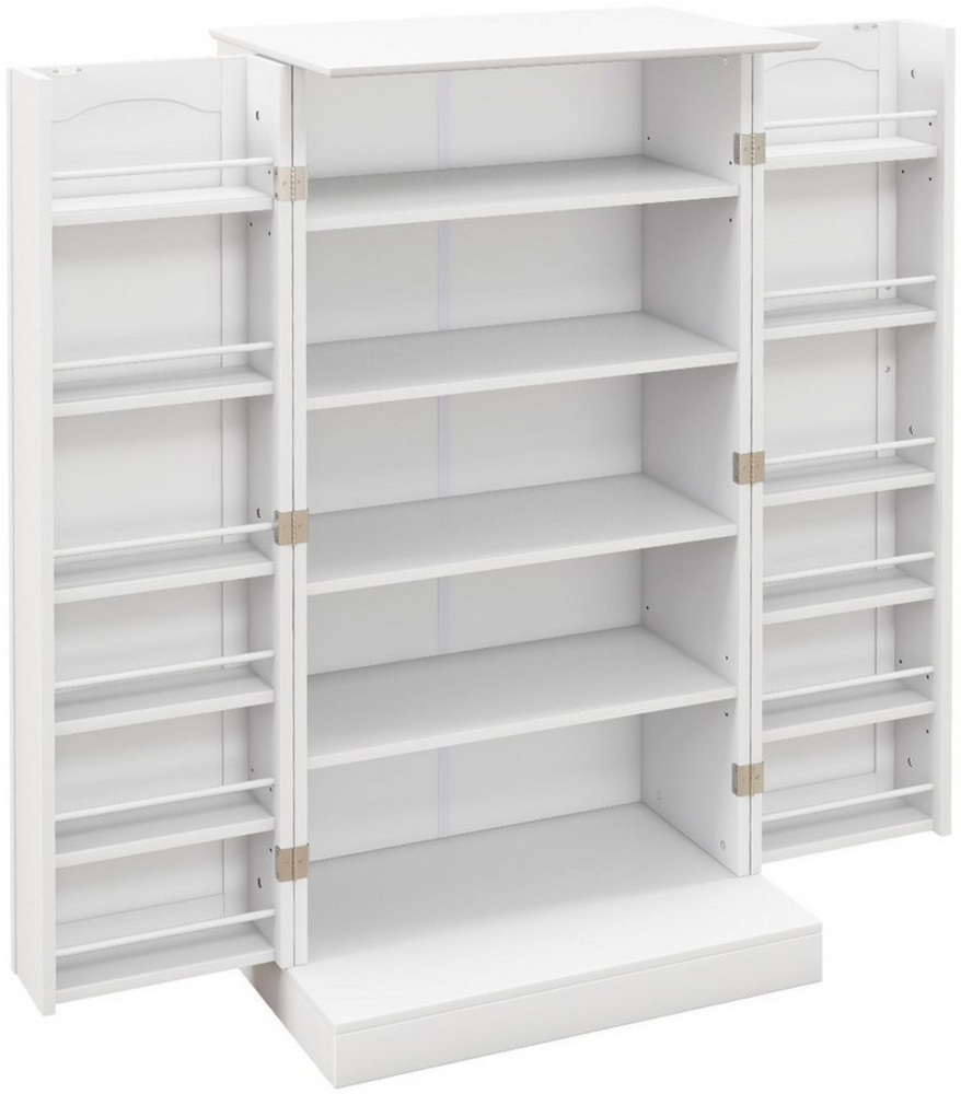 COSTWAY Küchenbuffet Küchenschrank Vorratsschrank mit verstellbarer Ablage, 60x40x120cm Bild 1