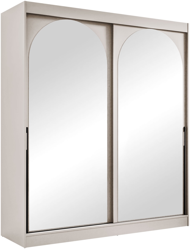 Kleiderschrank Mezzinto 180 (Farbe: Cashmere / Cashmere + Schwarz) Bild 1