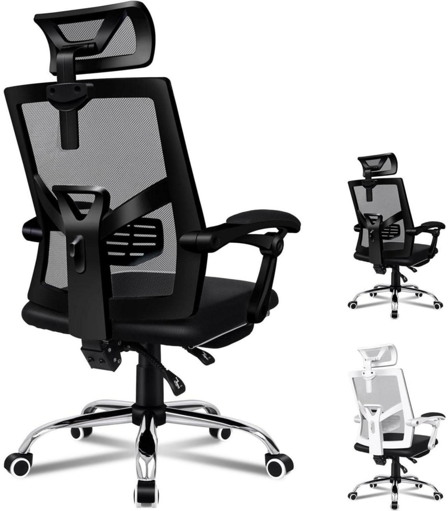 Ergonomischer Bürostuhl aus Netzgewebe 150° Neigung SGS-Gasdruckfeder Bild 1