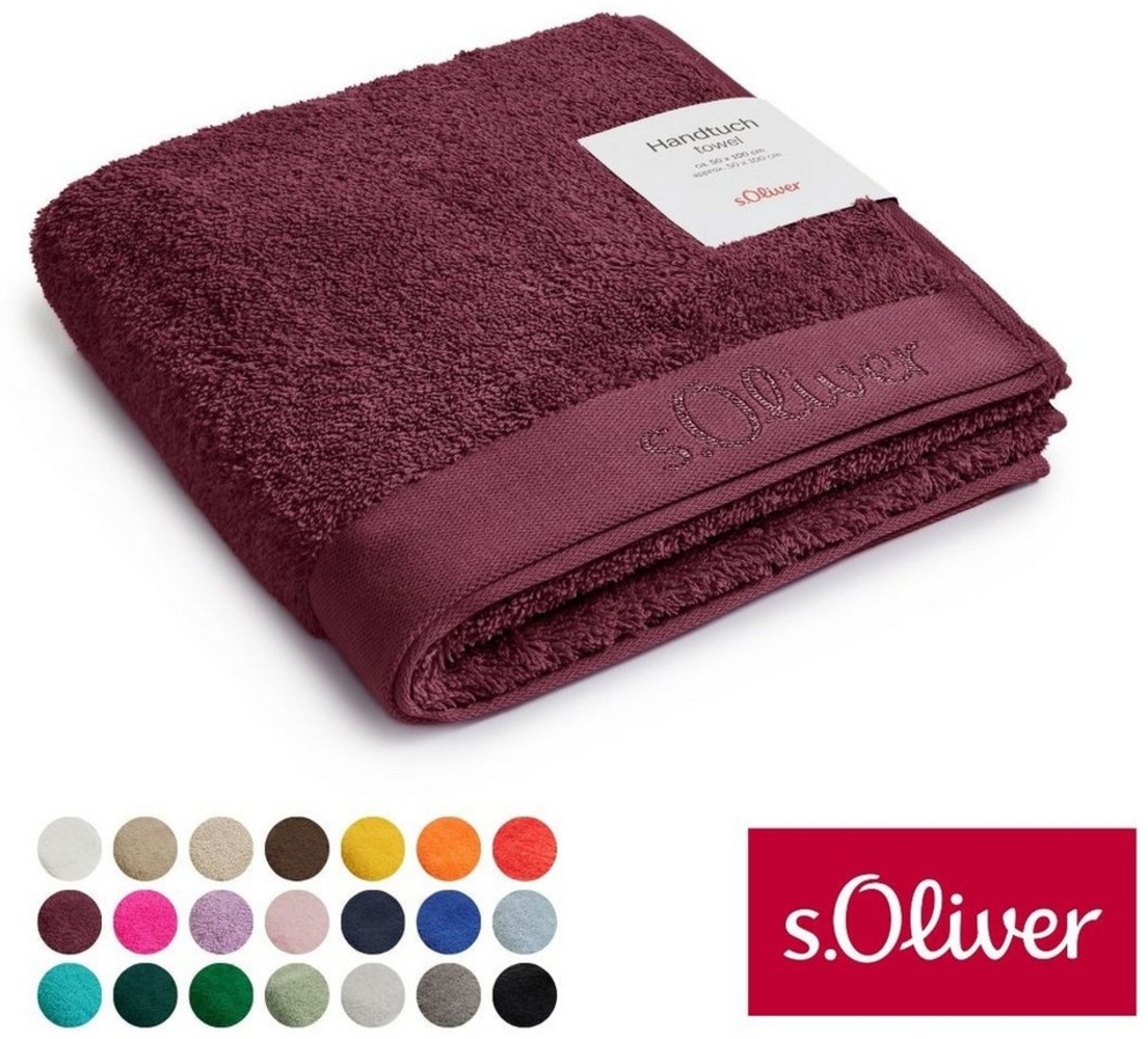 s.Oliver Handtuch s.Oliver, Premium Qualität, 600 gr/m², auch als Sets erhältlich, Walkfrottier (1-St), große Farbauswahl, auch als Duschtuch, Waschhandschuh, Gästetuch Bild 1