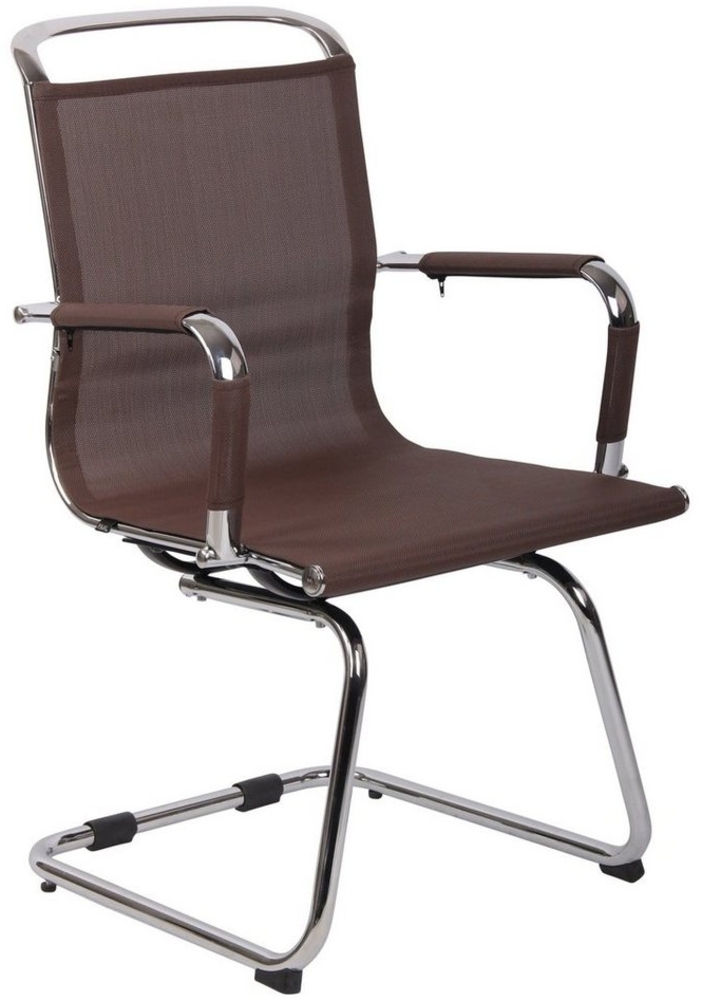 CLP Besucherstuhl Barnet Mesh mit Freischwinger Gestell,braun Bild 1