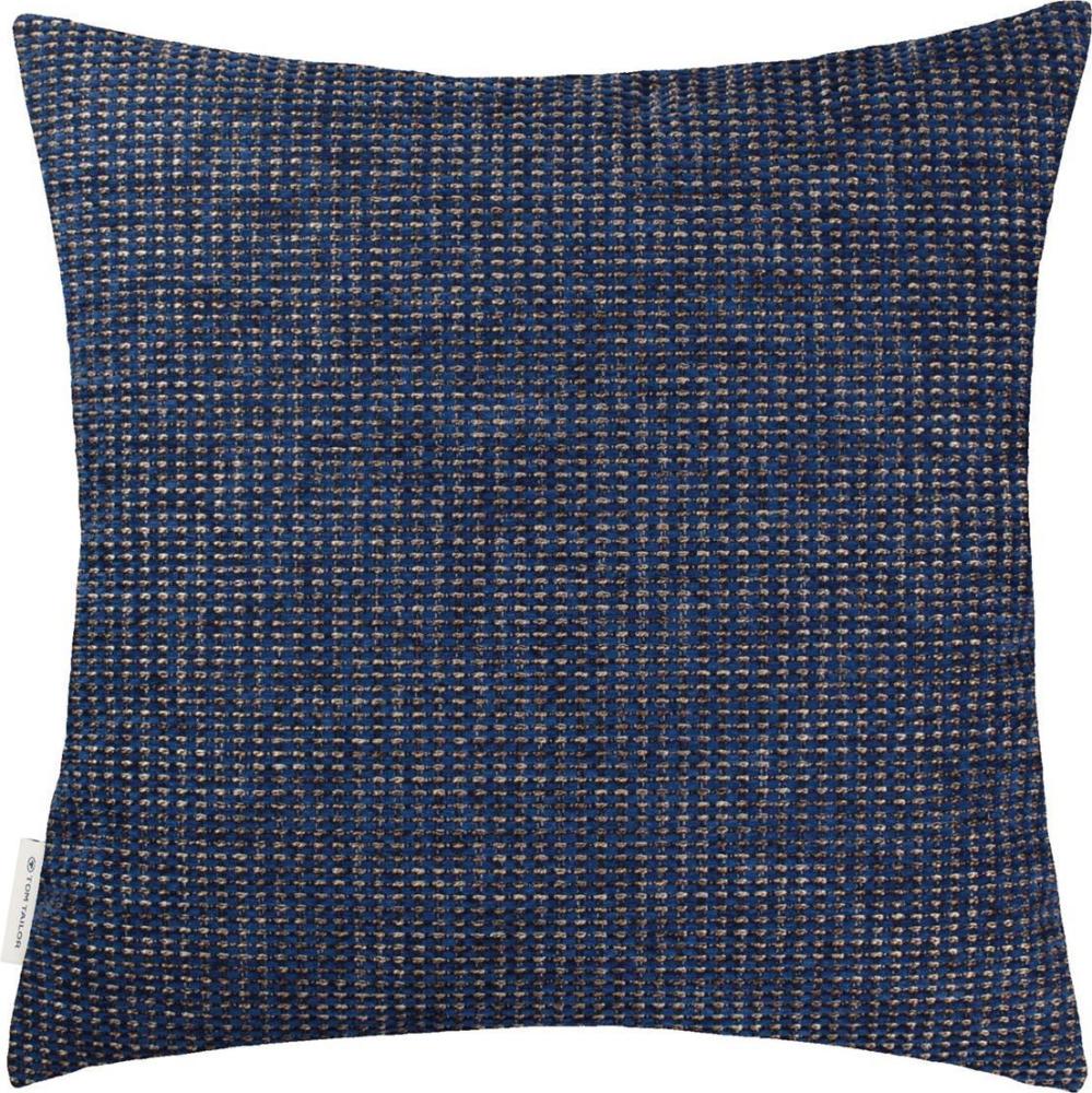 Tom Tailor Zierkissenhülle Chenille Pattern grün-blau 45x45cm Bild 1