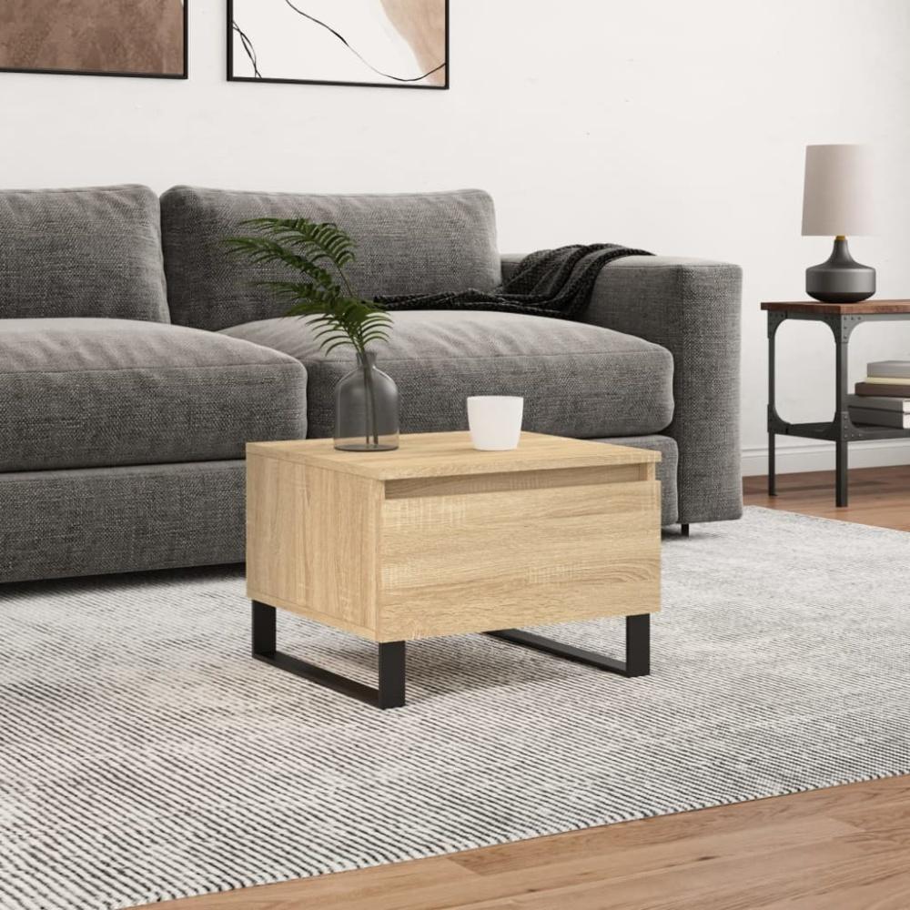 vidaXL Couchtisch Sonoma-Eiche 50x46x35 cm Holzwerkstoff 830882 Bild 1