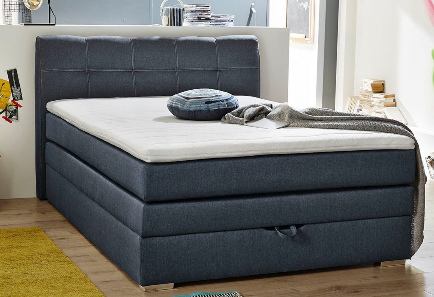Jockenhöfer Gruppe Boxspringbett Amelie, mit Bettkasten und Topper, erhältlich in 120 & 140cm Breite Bild 1