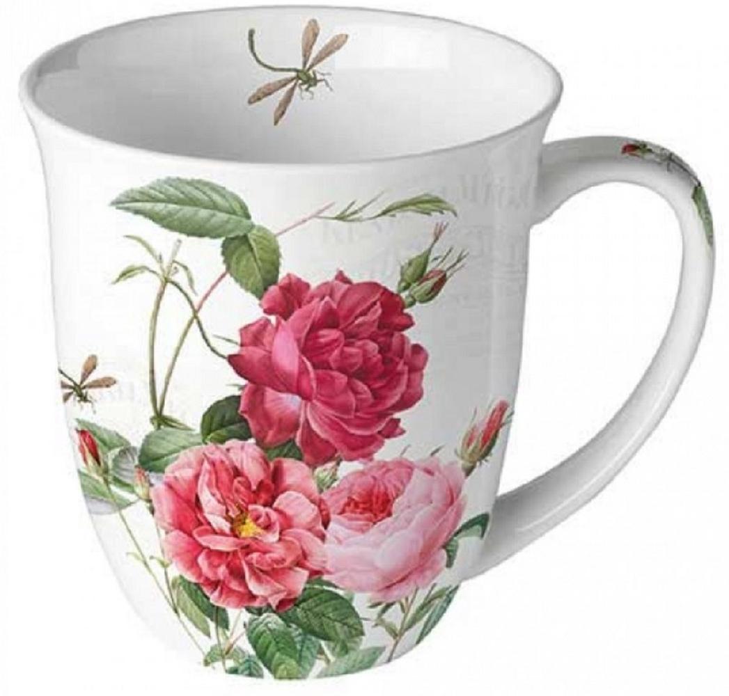 Ambiente Luxury Paper Products Becher Mug Amber Rose Tasse Kollektion Blumen - Pflanzen Sommer, Ideal als Hochzeit, Valentinstag, Muttertag Geschenk Bild 1