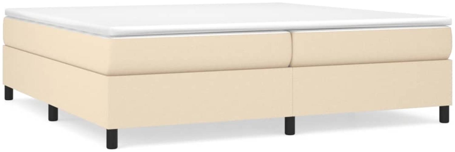 Boxspringbett Creme 200x200 cm Stoff [3120891] Bild 1
