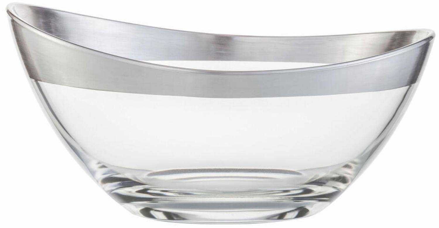 Eisch Schale Puro, Servierschale, Dekoschale, Kristallglas, Silber, 24 cm, 73753424 Bild 1