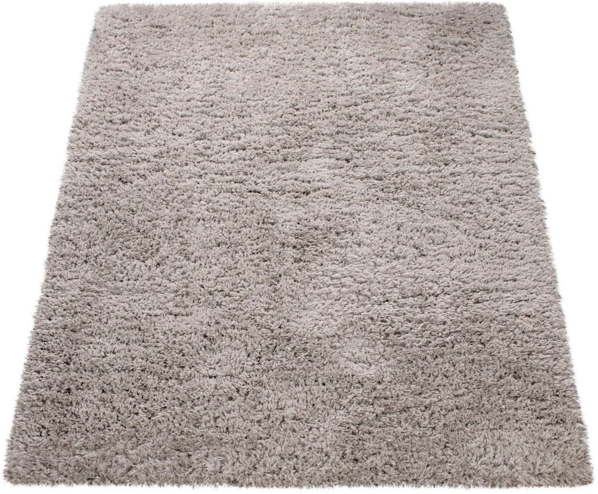 Paco Home Hochflor-Teppich Milano 861, rechteckig, Höhe: 74 mm, Uni-Farben, Flokati-Optik, weich und kuschelig Bild 1